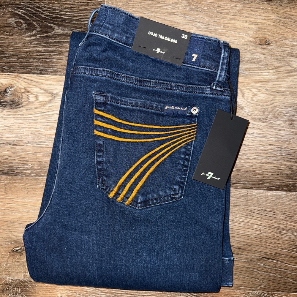 NWT 7 For All Mankind Dojo Tailorless Jeans 7FAMK